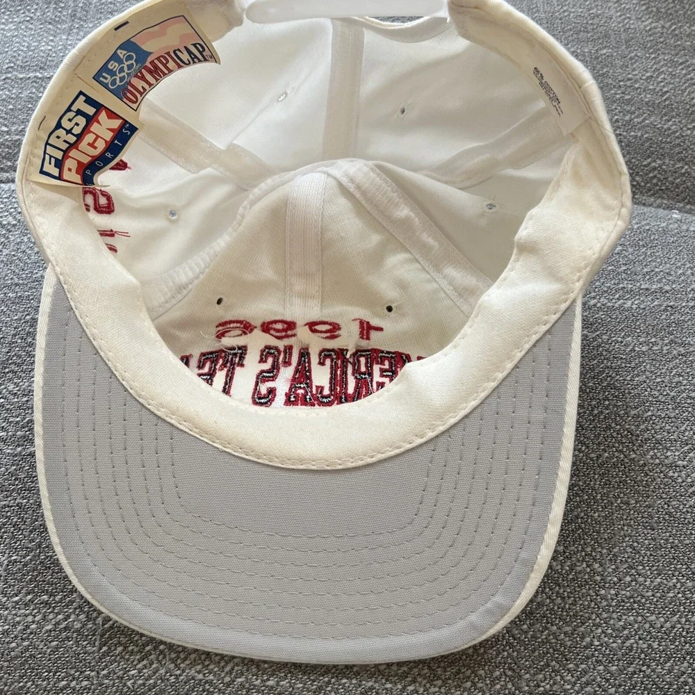 Vintage Olympics Hat Men OS America's Team USA Snapback Cap 1996 Preowned